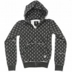 Толстовка Fallen Cobra Hood Fleece Black/White/Skulls 2009 г инфо 8528y.